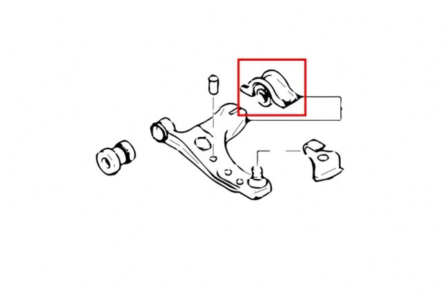 Hardrace - Eesmise alumise õõtshoova puks Ford Focus