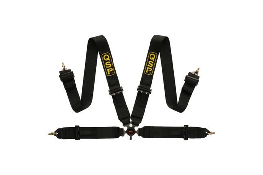 QSP – Turvavöö 4-P 3/3 – MITTE FIA – must