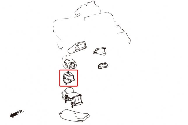 Hardrace - Harden mootorikinnitus Lexus GS, SC, Toyota Aristo