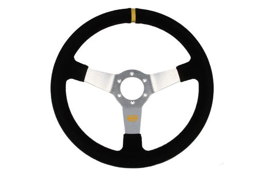 QSP - sports steering wheel suede - 350 mm - deep 70 mm