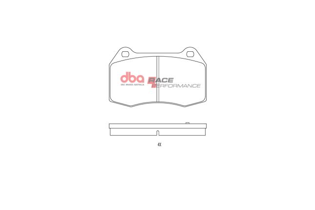 DBA - DB1520RP - DBA Racing Performance Brake Pads; Front