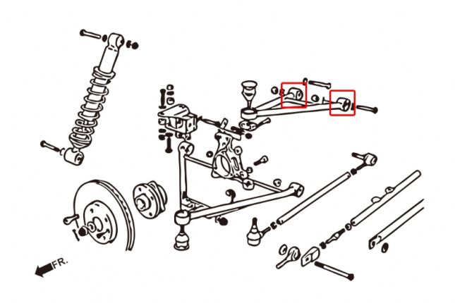 Hardrace - Rear Upper Arm Bushing Lotus Elise, Exige