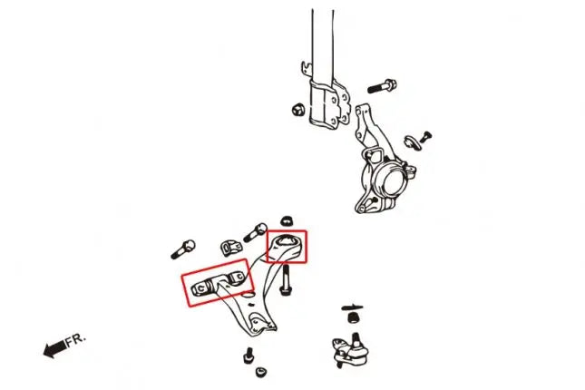 Hardrace - Front Lower Arm Bushing Lexus, Toyota