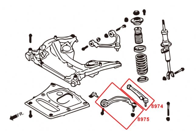 Hardrace - Front Lower - Rear Arm Bmw 5 Series, 6 Series