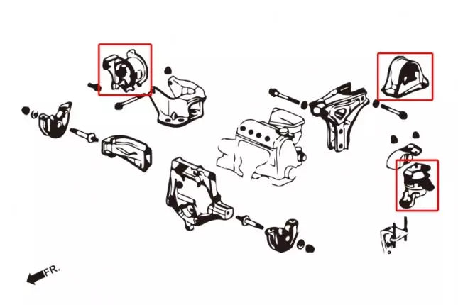 Hardrace - Harden Engine Mount Honda Civic