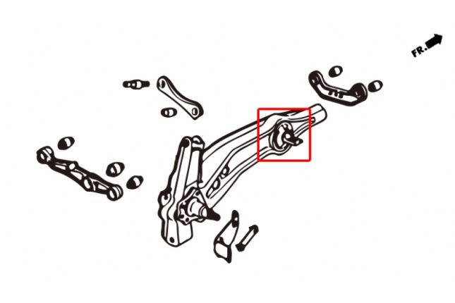 Hardrace - Rear Trailing Arm Bushing Honda