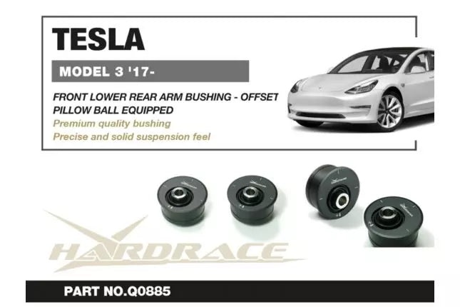 Hardrace - Front Lower Rear Arm Bushing Tesla Model 3, Model y