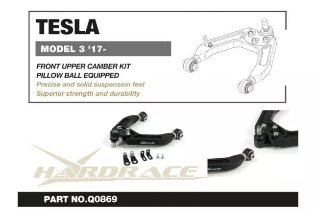 Hardrace - Front Upper Camber Kit Tesla Model 3