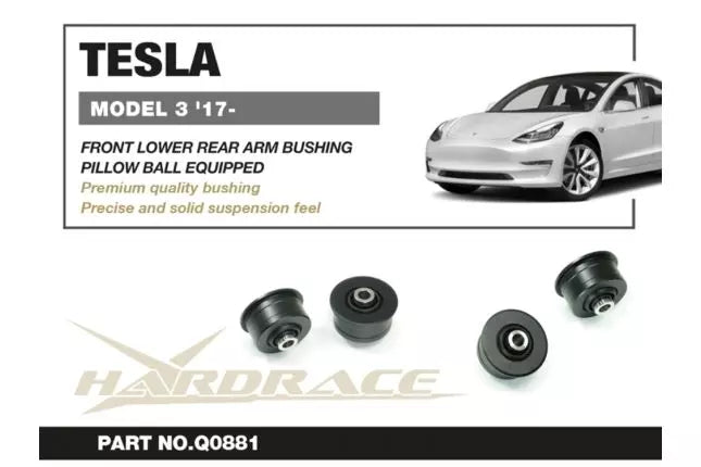Hardrace - Front Lower Rear Arm Bushing Tesla Model 3, Model y