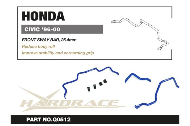 Hardrace - Front Sway Bar Honda Civic