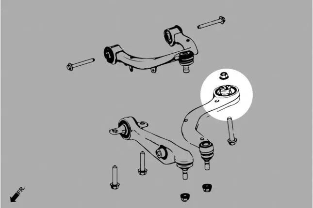 Hardrace - Front Lower Rear Arm Bushing Tesla Model 3, Model y