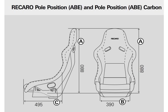 Recaro - Pole Position ABE - Veluur must