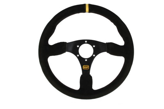 QSP - sports steering wheel suede - 350 mm - flat
