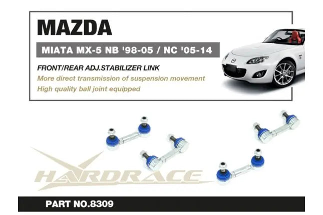 Hardrace - eesmine/tagumine reguleeritav stabilisaatorivarras Mazda MX-5 Miata