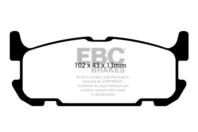 EBC - DP51685B - EBC Bluestuff B Brake Pads; Rear