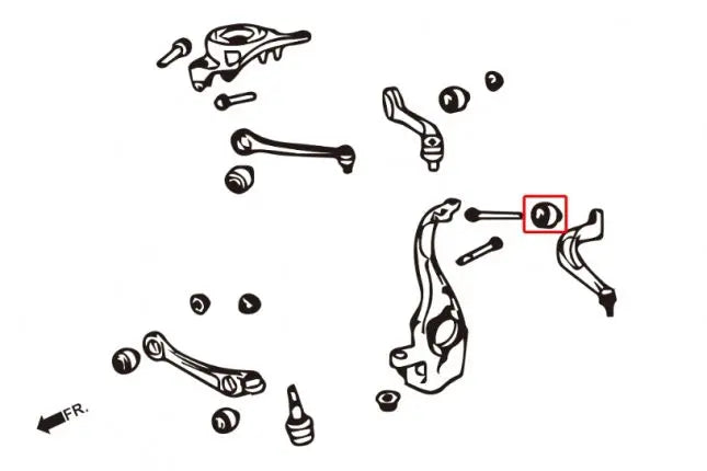 Hardrace - Front Lower-rear Arm Bushing Audi