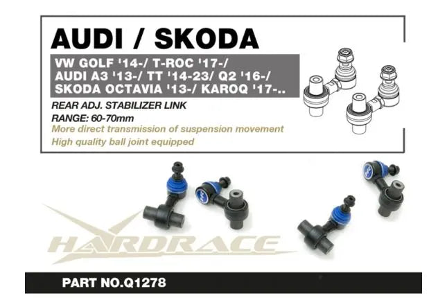 Hardrace - Rear Adj. Stabilizer Link Volkswagen, Audi, Skoda