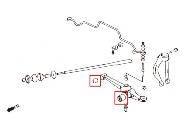 Hardrace - Front Lower Arm Bushing Honda Civic, Integra