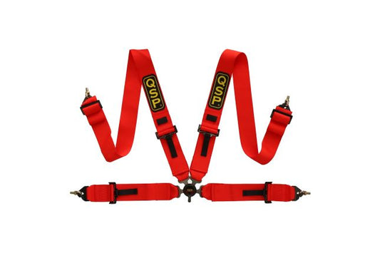 QSP – Turvavöö 4-P 3/3 – MITTE FIA – punane