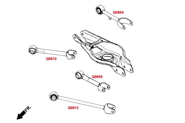 Hardrace - Rear Toe Kit Tesla Model 3
