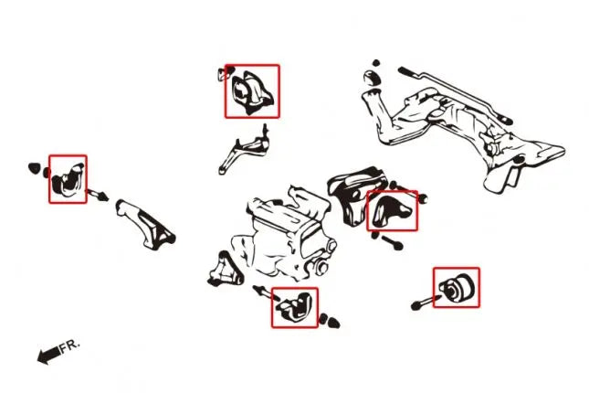 Hardrace - Harden Engine Mount Honda Civic