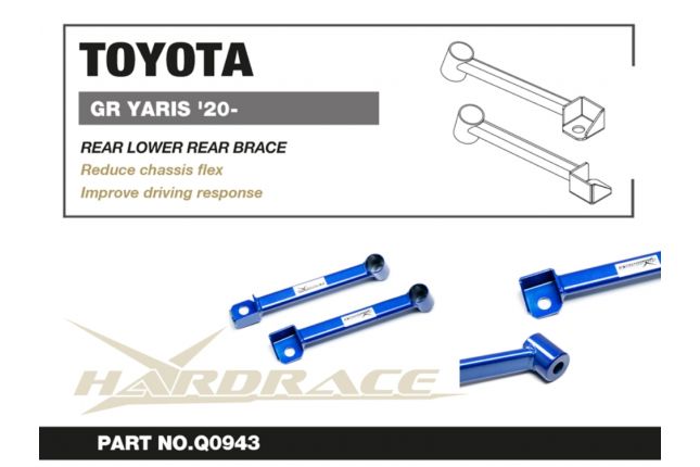 Hardrace - Rear Lower Brace Toyota Yaris / vitz