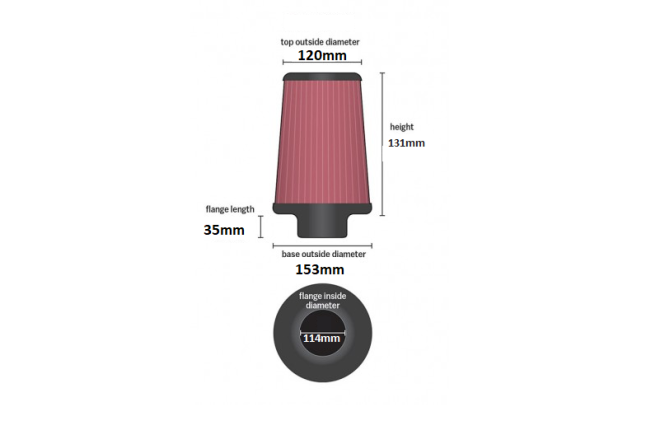 APP Air Filter 114mm