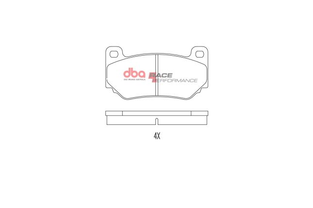DBA - DB1934RP - DBA Racing Performance Brake Pads; Rear