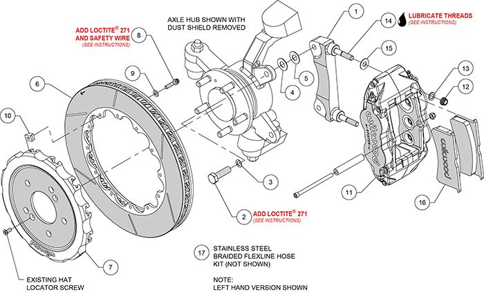 Wilwood - 140-14965 - Wilwood Big Brake Kit - Front - 327x32mm Bi-Slotted - Forged Superlite 6R Anodized -
WIL-140-14965