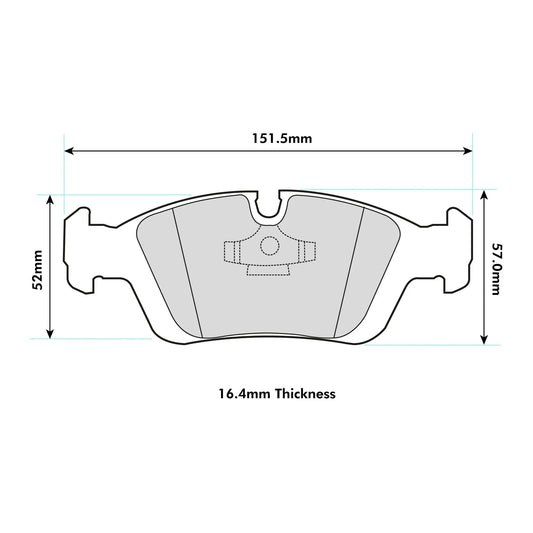 PBS - 8001PR - PBS ProRace Brake Pads; Front