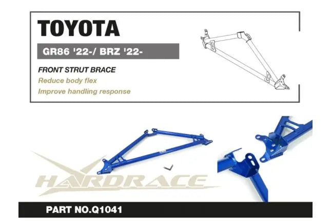 Hardrace - Front Strut Brace Toyota 86, Subaru BRZ