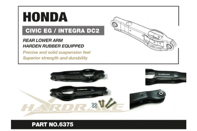 Hardrace - Rear Lower Arm Honda Civic, Crx, Integra