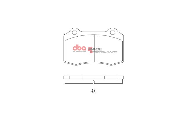 DBA - DB1936RP - DBA Racing Performance Brake Pads; Rear