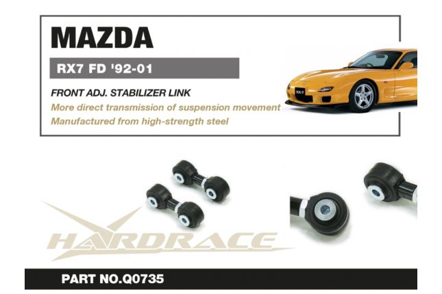 Hardrace - Front Adj. Stabilizer Link Mazda RX-7