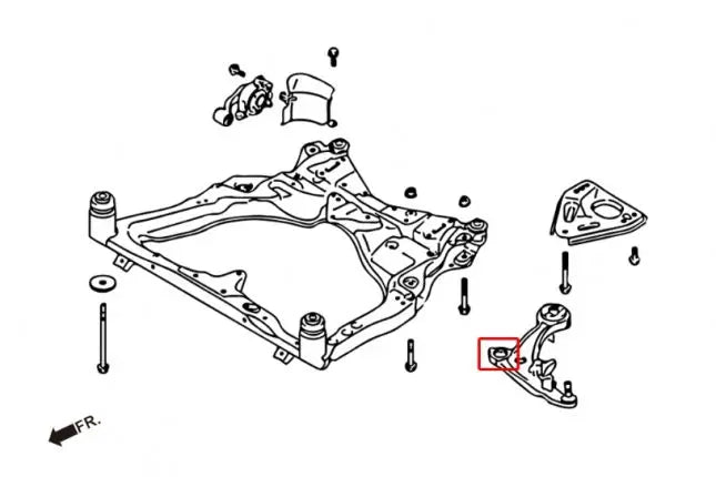 Hardrace - Front Lower Arm Bush Nissan Altima, Murano, Teana