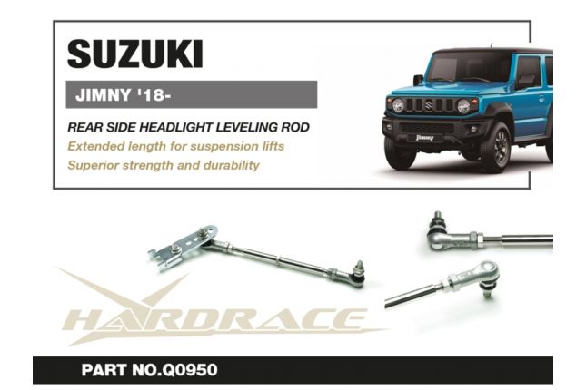 Hardrace - Rear Side Headlight Leveling Rod & Bracket Suzuki Jimny