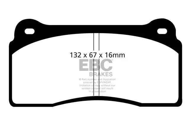 EBC - DP91110 - EBC Orangestuff Brake Pads; Front