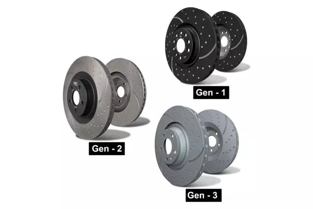 EBC - GD7832 - EBC GD Dimpled & Slotted Brake Discs; Rear