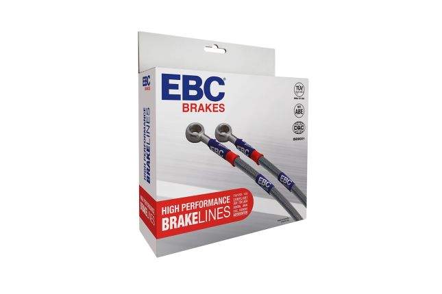 EBC - BLA2171-4L - EBC Braided Steel Brake Lines; Front & Rear