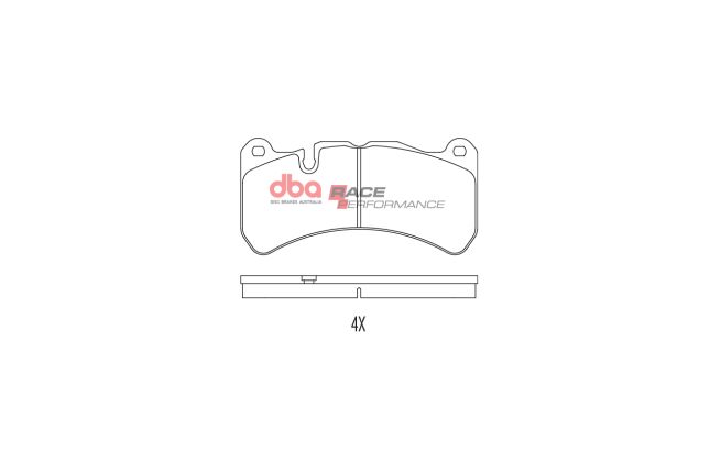 DBA - DB1845RP - DBA Racing Performance Brake Pads; Front