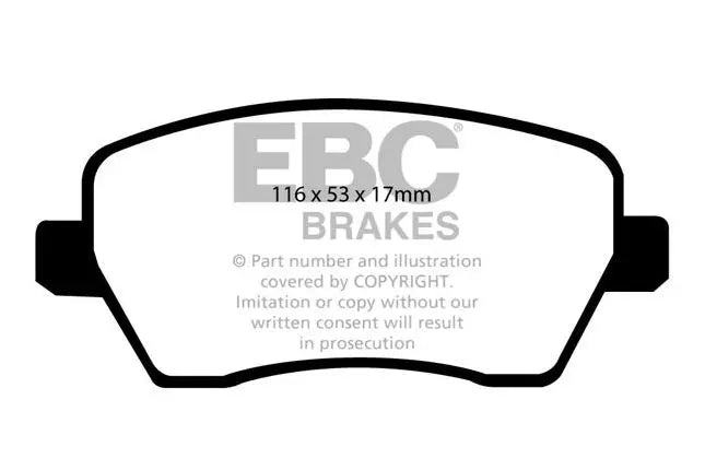 EBC - DP51903NDX - EBC Bluestuff NDX piduriklotsid; eesmised