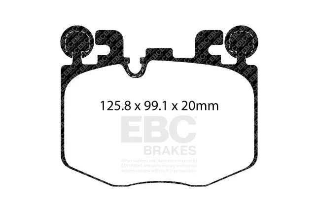 EBC - DP52522NDX - EBC Bluestuff NDX piduriklotsid; eesmised