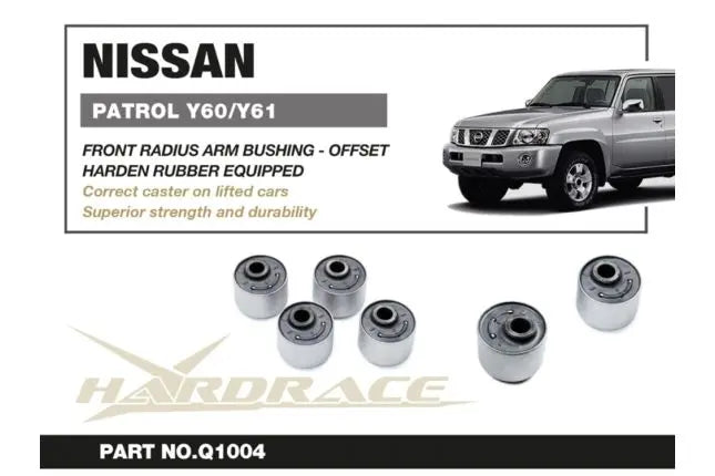 Hardrace - Front Radius Arm Bushing - Axle Side Nissan Patrol, Toyota Land cruiser