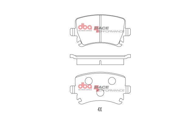 DBA - DB1865RP - DBA Racing Performance Brake Pads; Rear