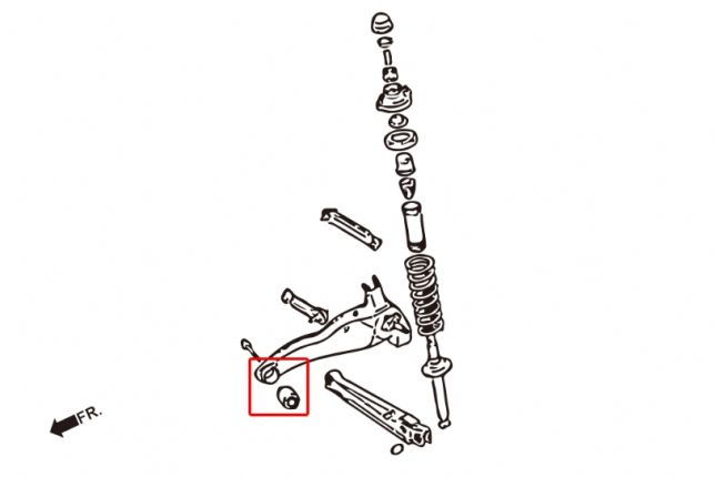 Hardrace - Tagumise õõtshoova puks Mitsubishi Lancer Evolution, Lancer Mirage