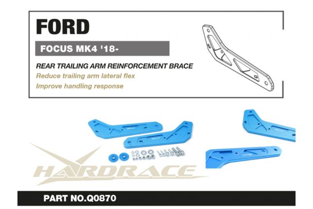 Hardrace - Rear Trailing Arm Reinforcement Brace Ford Focus