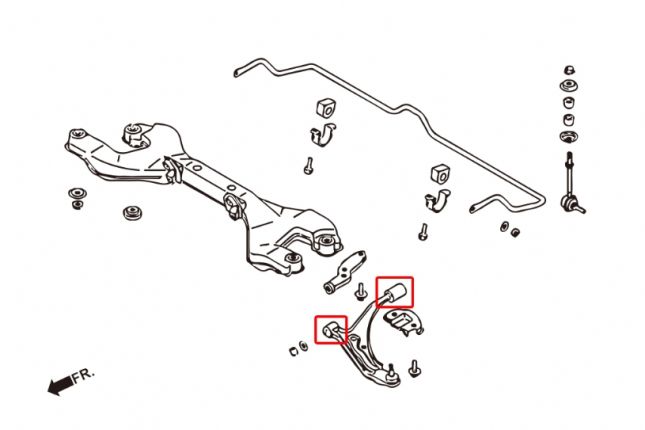 Hardrace - esi-alumisse õõtshoova puks Nissan Primera