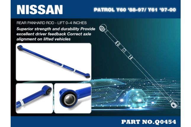 Hardrace - tagumine Panhard Rod Nissan Patrol