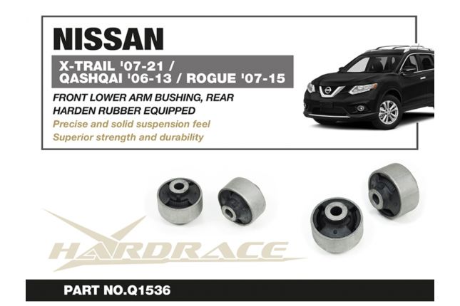 Hardrace - Front Lower Arm Bushing - Rear Nissan Rogue, X-trail, Qashqai