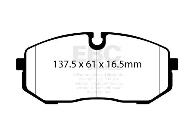 EBC - DP52500NDX - EBC Bluestuff NDX piduriklotsid; eesmised